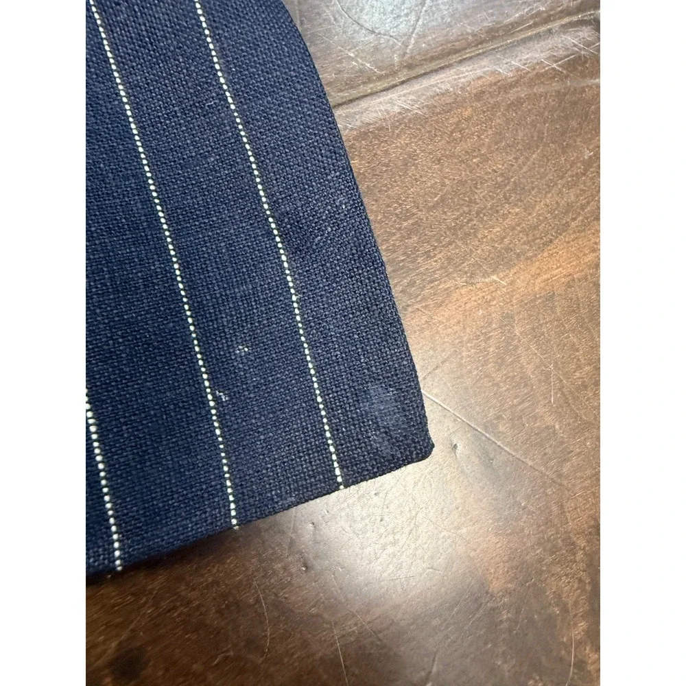 Shirin Guild Kimono Inspired Jacket Open Art Lagenlook Striped | Blue | Medium